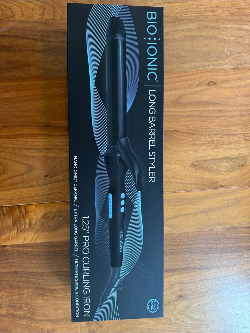 Bio Ionic Long Barrel Curling Iron Styler 1.25”